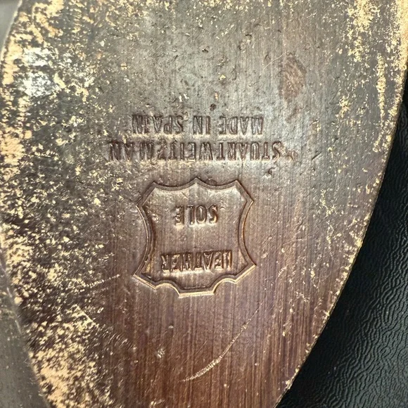 Stuart Weitzman Dark Purple Peep-Toe Heels - Picture 13 of 16